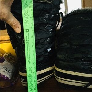 ☔️ SPORTO WENDY DUCK SNOW RAIN WINTER BOOTS FUR  Sz 8-9 IMO